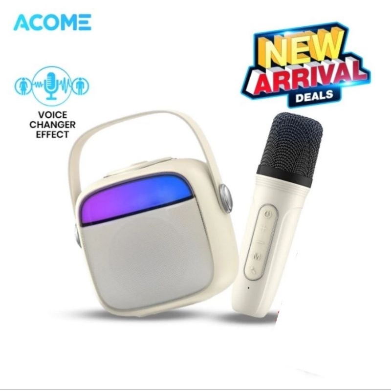 Acome A9 Speaker Karaoke Bluetooth 5.3 - Mini RGB