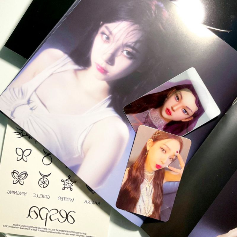 AESPA SAVAGE SYNK DIVE KARINA SET ALBUM PHOTOCARD LENTICULAR DIGIPACK VER.