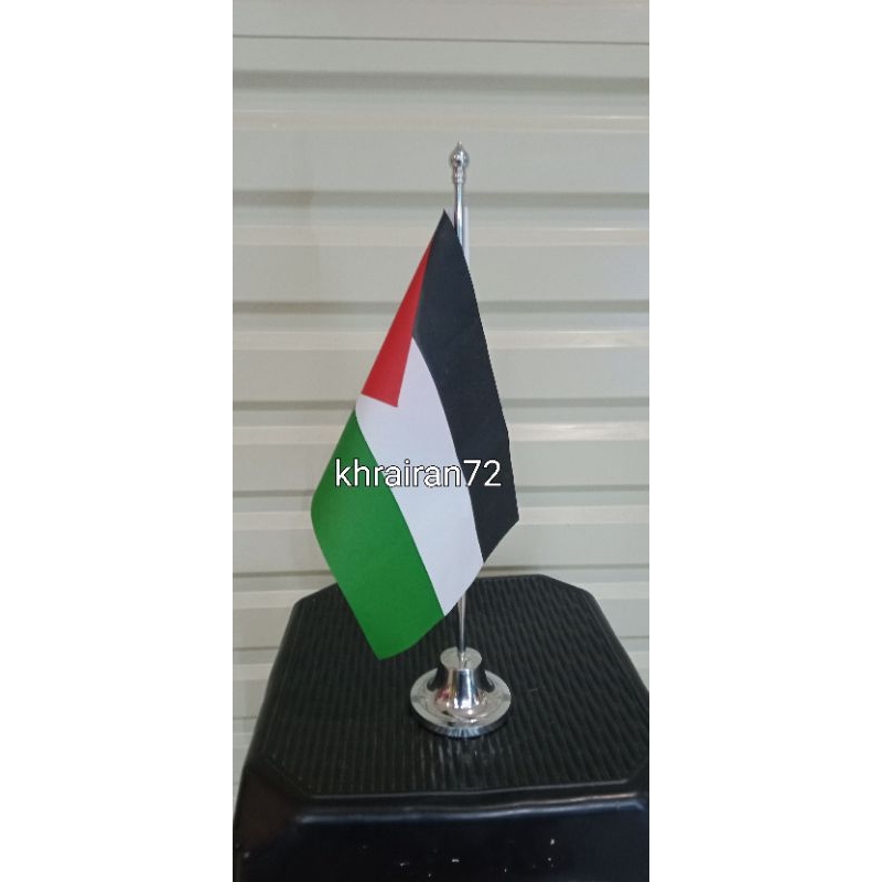 bendera palestina plus tiang besi stainless