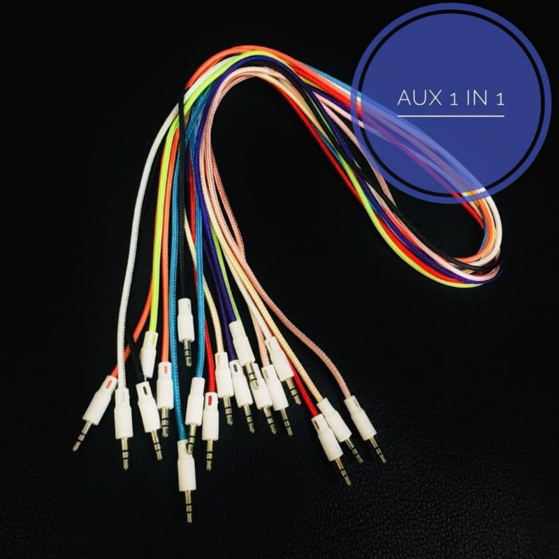 Kabel AUX Audio Jack 3,5 to 3,5 Male to Male (Jack untuk audio Mobil / Mp3 / Speaker)