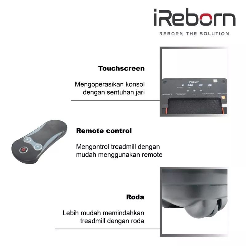 Treadmill elektrik iReborn Siena