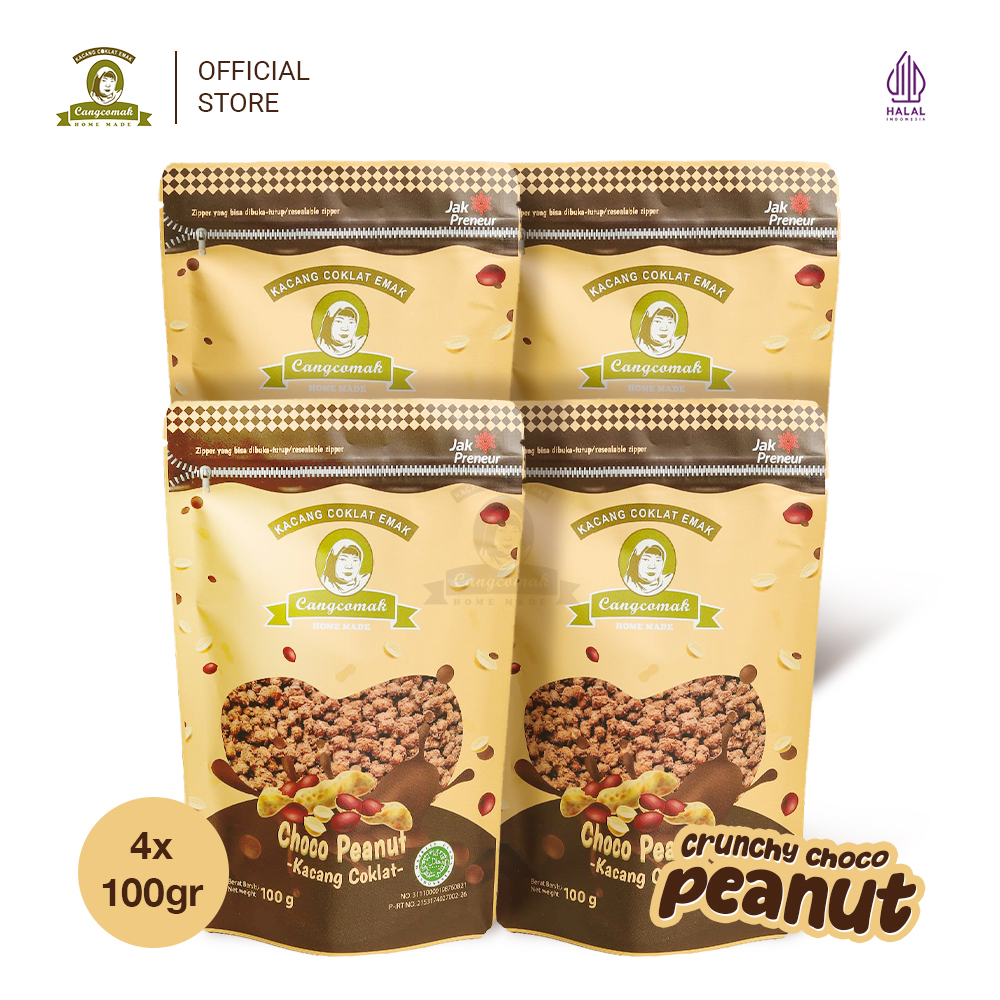 

Snack Kacang Coklat Panggang Viral Crunchy Choco Cangcomak - 4 in 1 - Kacang Tanah Krispi Gurih Panggang Cemilan Jajan Kualitas Super