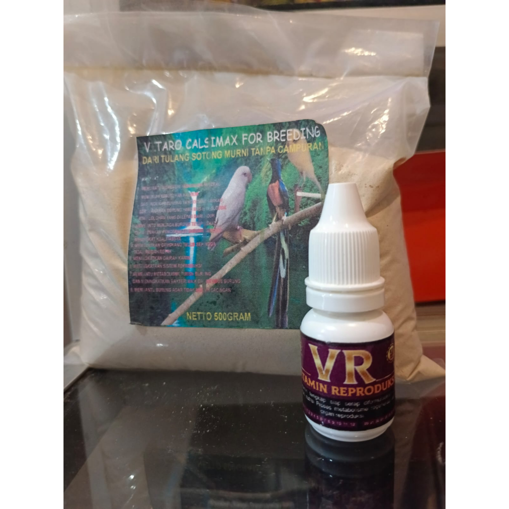 PAKET BREEDING MURAI BATU VITAMIN VR REPRODUKSI DAN VITARO CALSIUM BREEDING 500GRAM