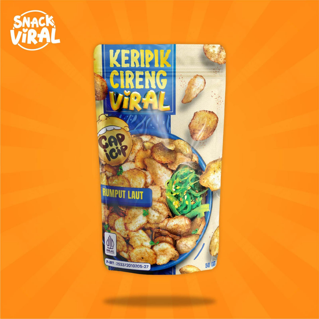 

Keripik Cireng Viral Rasa Rumput Laut