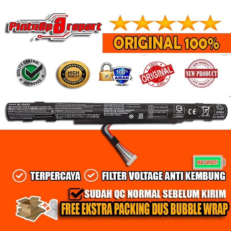 Baterai Acer Aspire AL15A32 Original (REVISI)