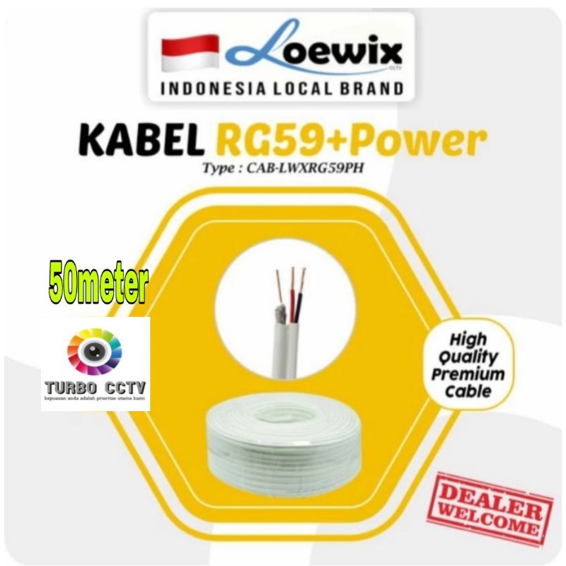 KABEL 50 METER UNTUK CCTV