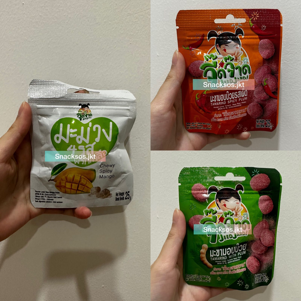 

JEEDJARD TAMARIN WITH PLUM / TAMARIND WITH SPICY PLUM / CHEWY SPICY MANGO - JEED JARD