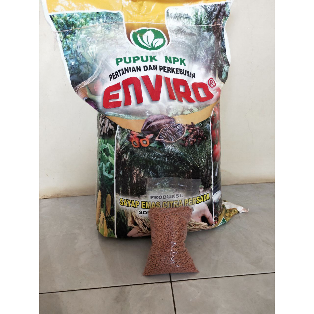 Pupuk NPK Enviro 17-14-12 Repack 2.5Kg