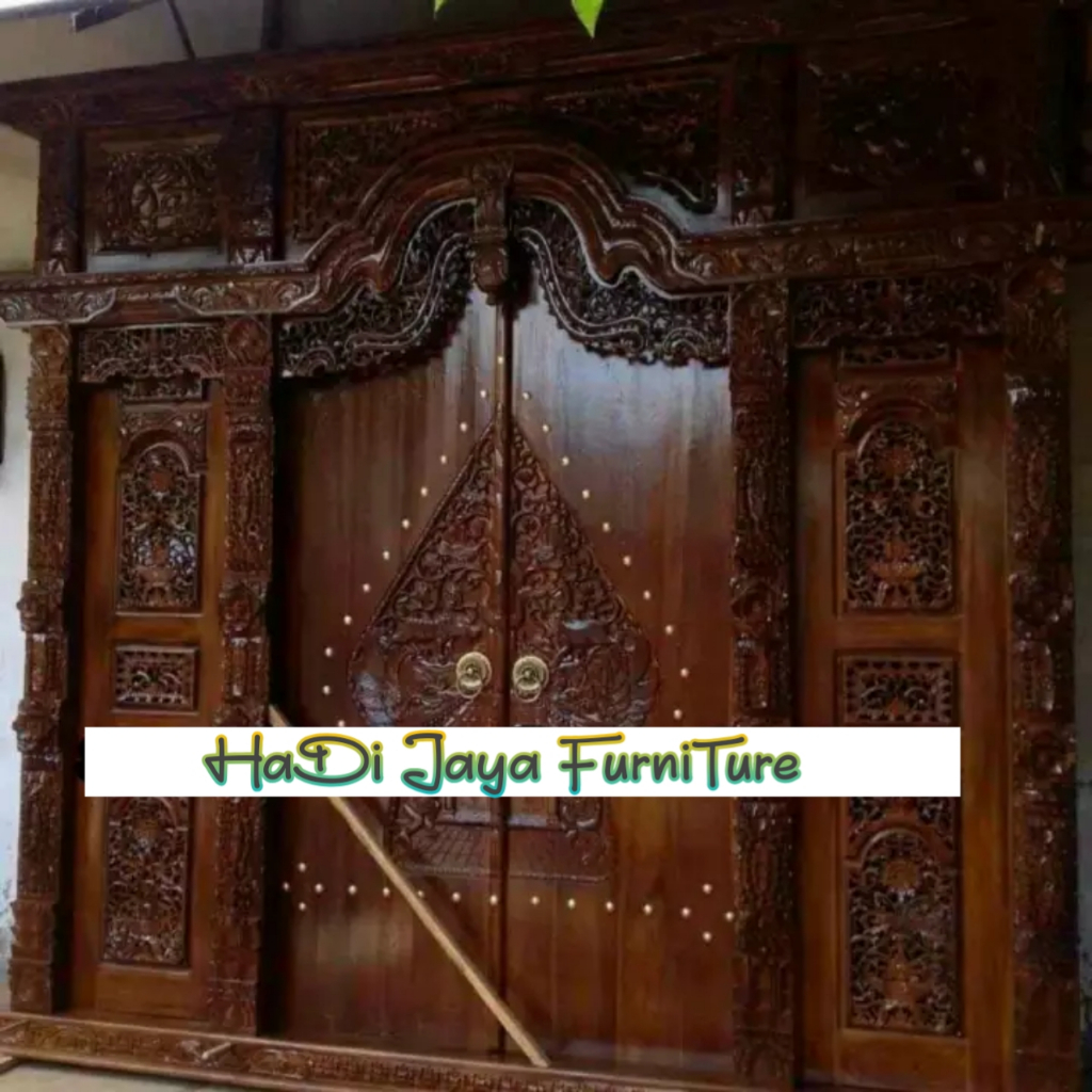 pintu gebyok jawa jati