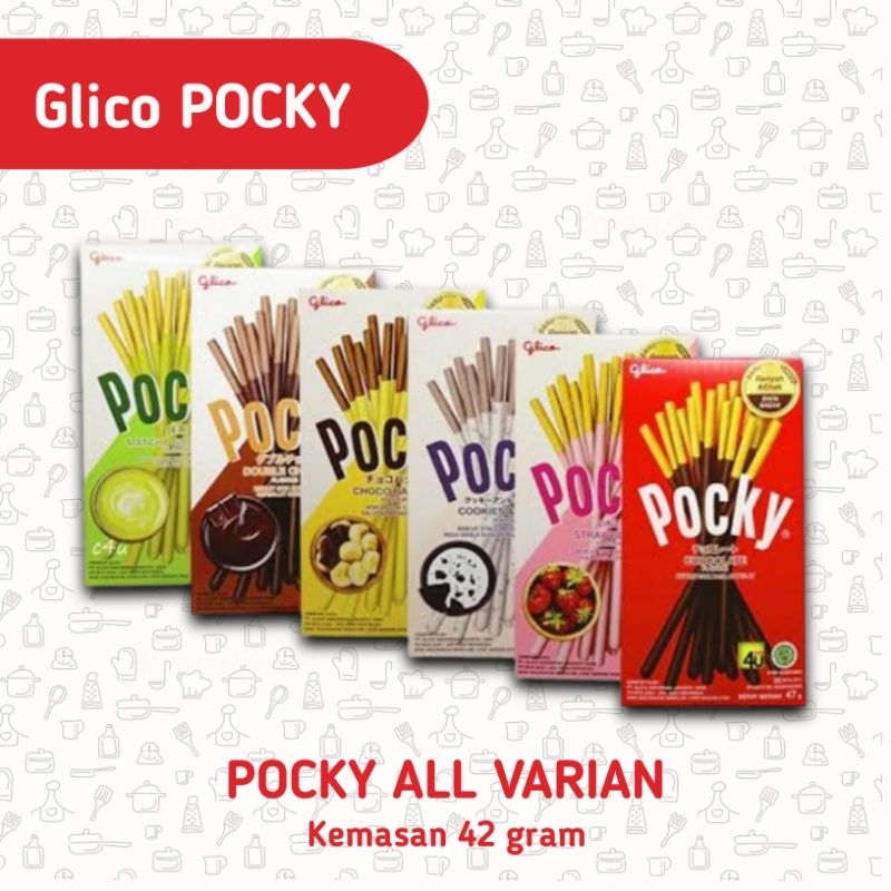 

Glico POCKY stick varian rasa 45gram | Pocky Almond Choco Banana etc