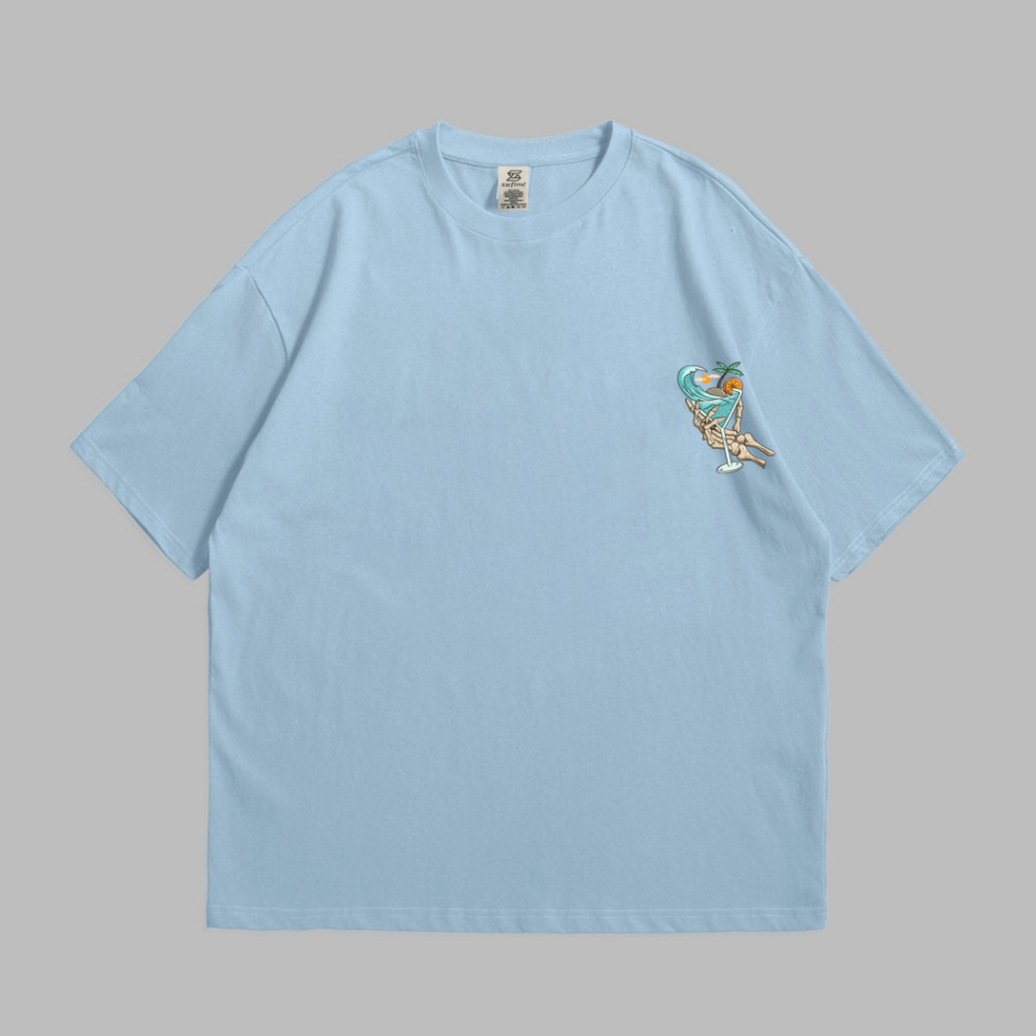 Sufine Cotton Oversized Tshirt Beach 11- Kaos Oversized