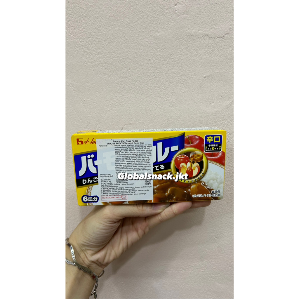 

HOUSE FOODS VERMONT CURRY HOT - BUMBU KARI PEDAS JEPANG