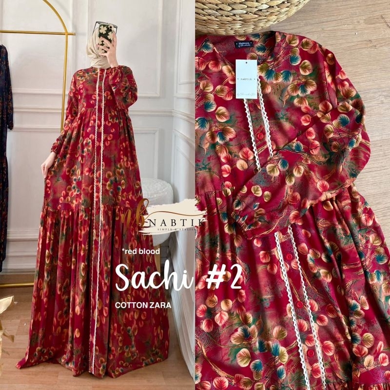 Gamis Dres Bahan Zara Premium Sachi#2 Ori Nabtik