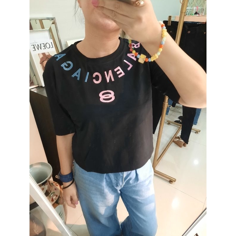 Kaos wanita import halus bordir baju wanita