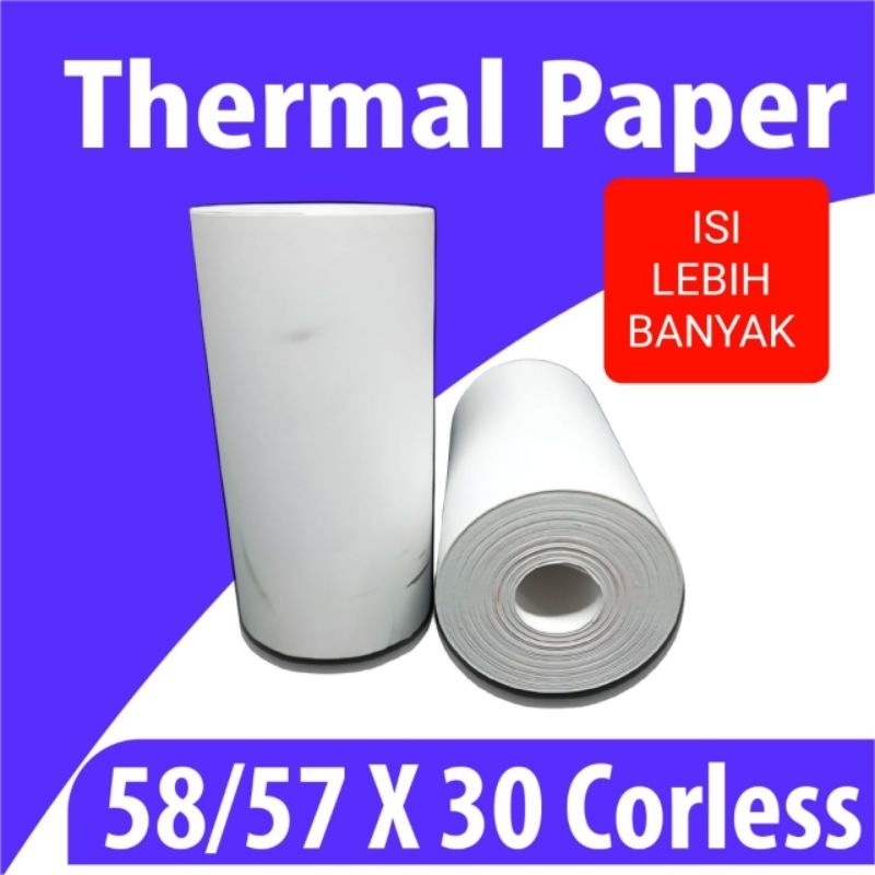 

Kertas Struk Kasir Thermal Roll Murah Printer EDC dan Mobile Printer Bluetooth 58mmx 30mm