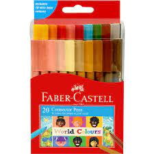 

Connector Pen World Colours Skin Tone Faber Castell