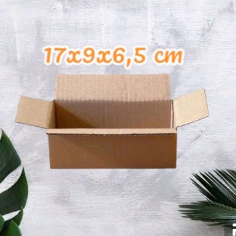 

Kardus box packing 17x9x6,5 cm daur ulang luar polos dalam ada sablon tulisan