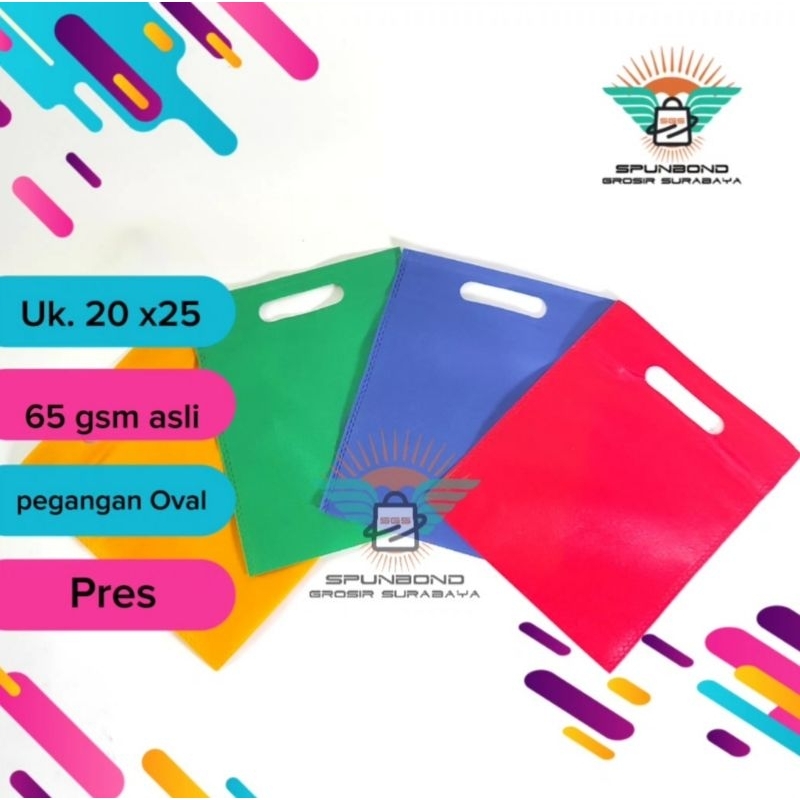 Tas spunbond ukuran 20 x 25