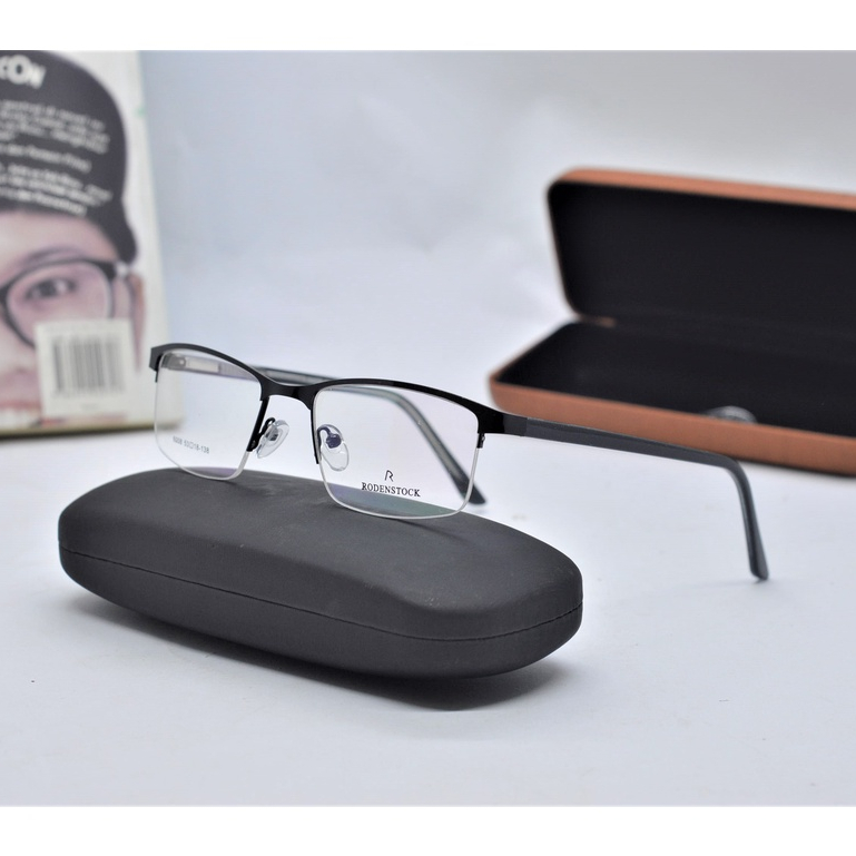 Kacamata Baca plus pria anti radiasi | kacamata sporty half frame 6008
