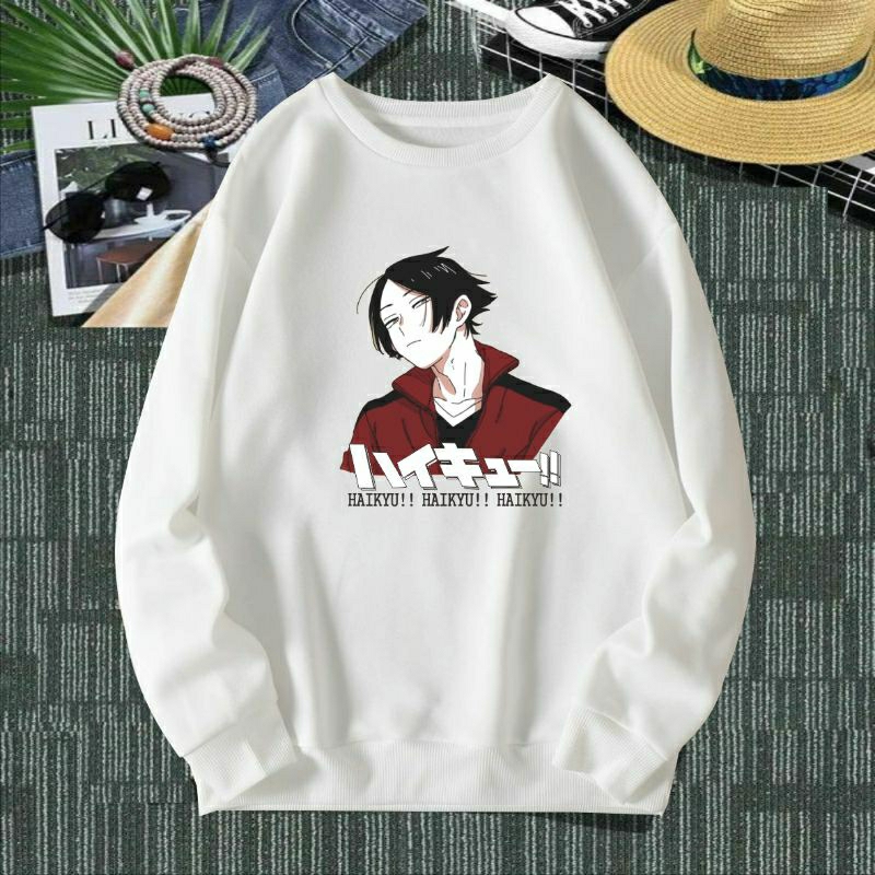 Sweater Anime Haikyuu Rintarou Rintaro Suna Crewneck Anime Manga Jepang
