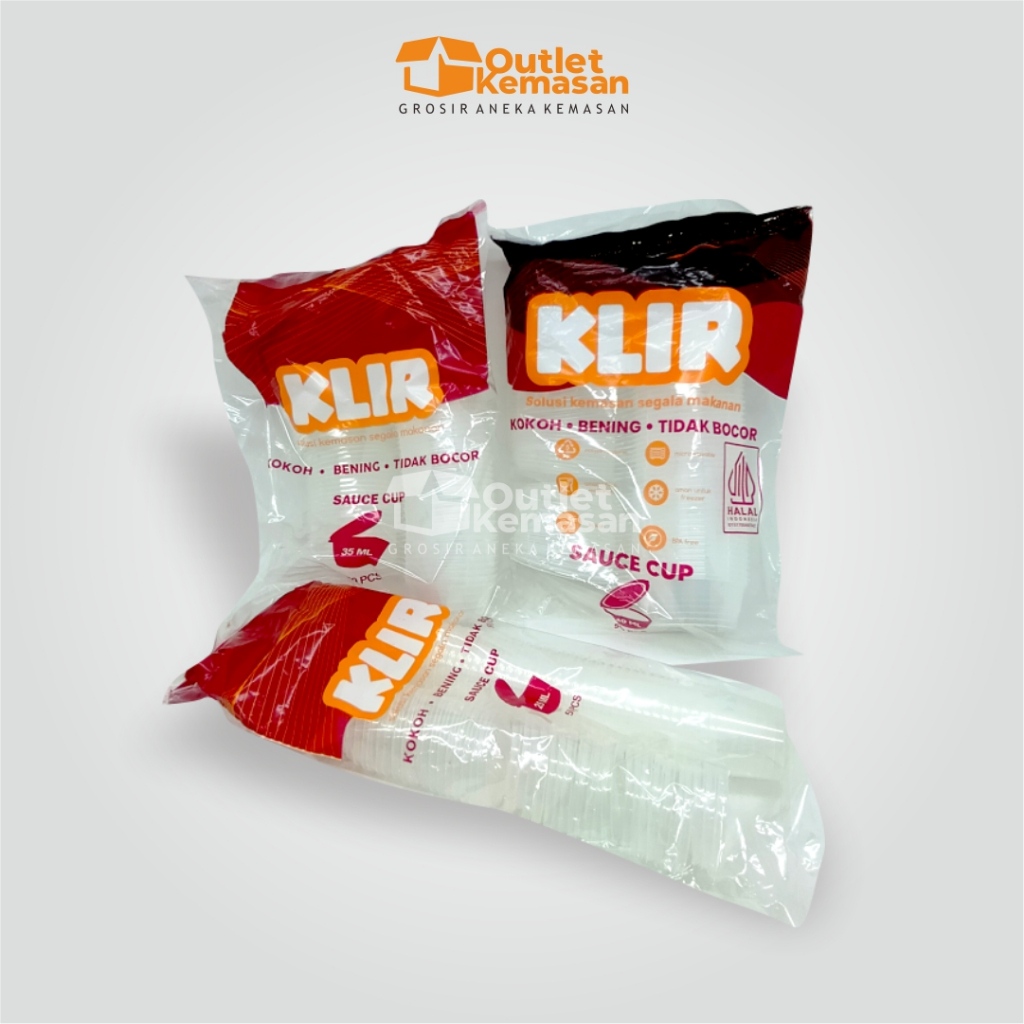 Cup Saus 25ml | Cup Saus Klir | Cup Saus Bening | Cup Saus Isi 50 Pcs
