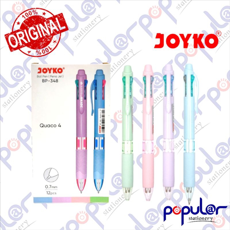 

Bolpoint Joyko 4 Warna BP 348 Quaco