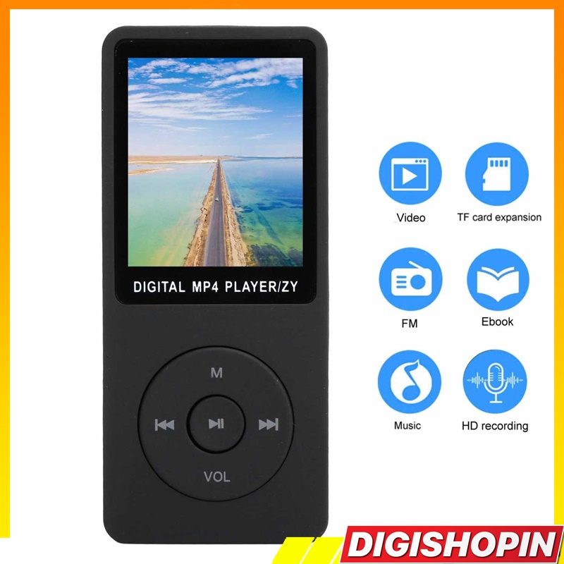 Mp4 Player Digital Audio FM Radio Audio Recording Mini Walkman MP3 Player 1.8inch Student Music MP3 