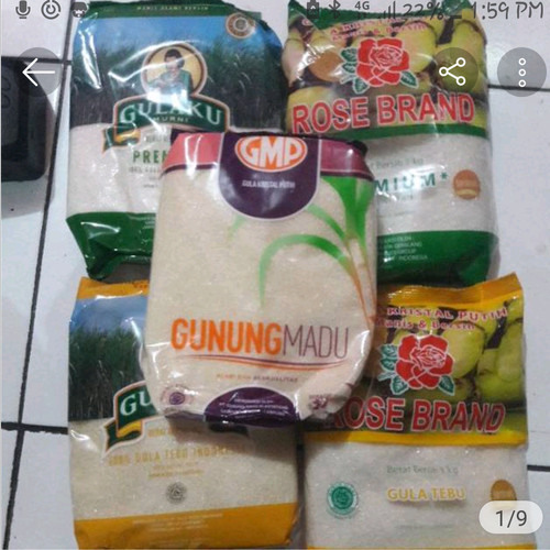 

Gula Pasir 1kg KEMASAN PABRIK