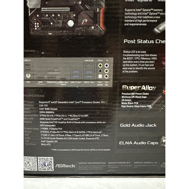 Mainboard ASROCK B365M PHANTOM GAMING 4