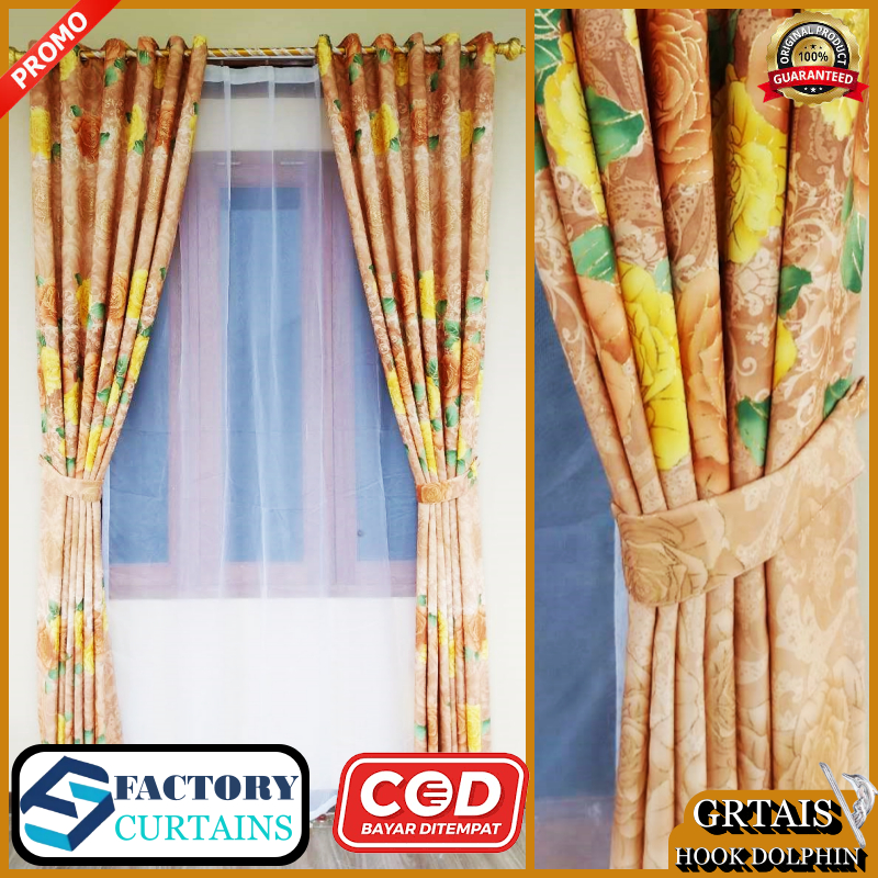 Gorden Jendela Kamar Tidur Minimalis Blackout Import Premium