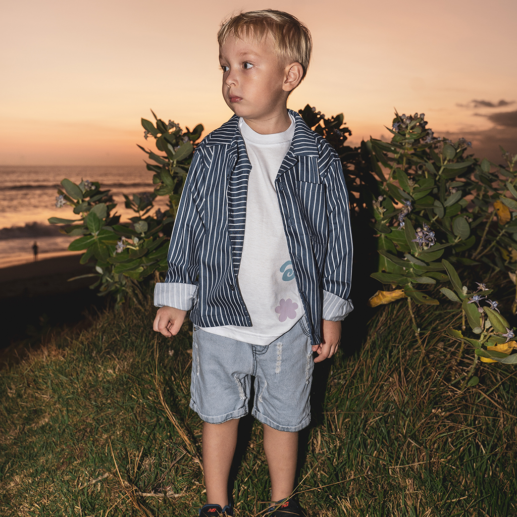 Kiddiposh - Kaos Anak Tanoshi Long Shirt By Kinokuma