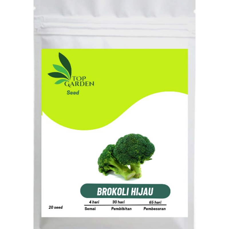 TOP GARDEN BENIH SAYURAN BROKOLI HIJAU BIBIT BROKOLI