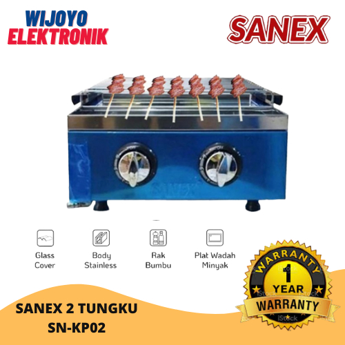 SANEX KOMPOR PEMANGGANG / BURNER BBQ SN-KP02 (2 TUNGKU)