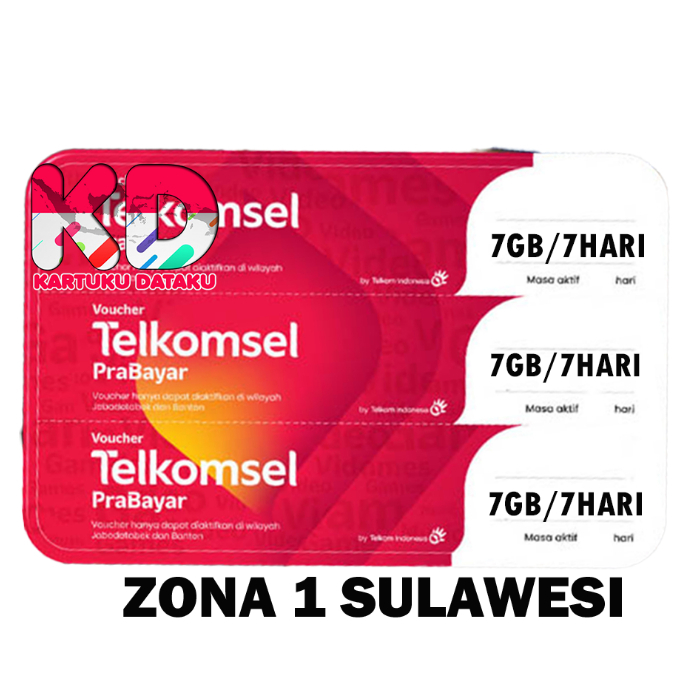 VOUCHER TELKOMSEL 7GB /7HARI