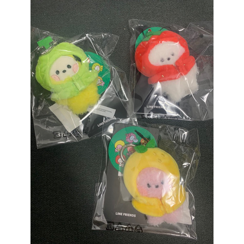 READY BT21 minini fruit rj chimmy cooky official keyring