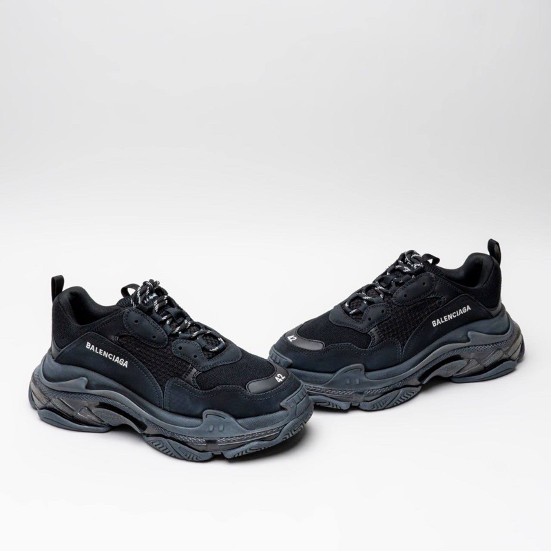 Balenciaga Triple S Broken Black Shoes