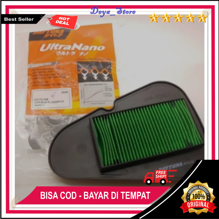 Filter Udara Honda Vario 110 Fi Ori Filter Saringan Udara Motor Beat Scoopy Fi Original Daytona Raci