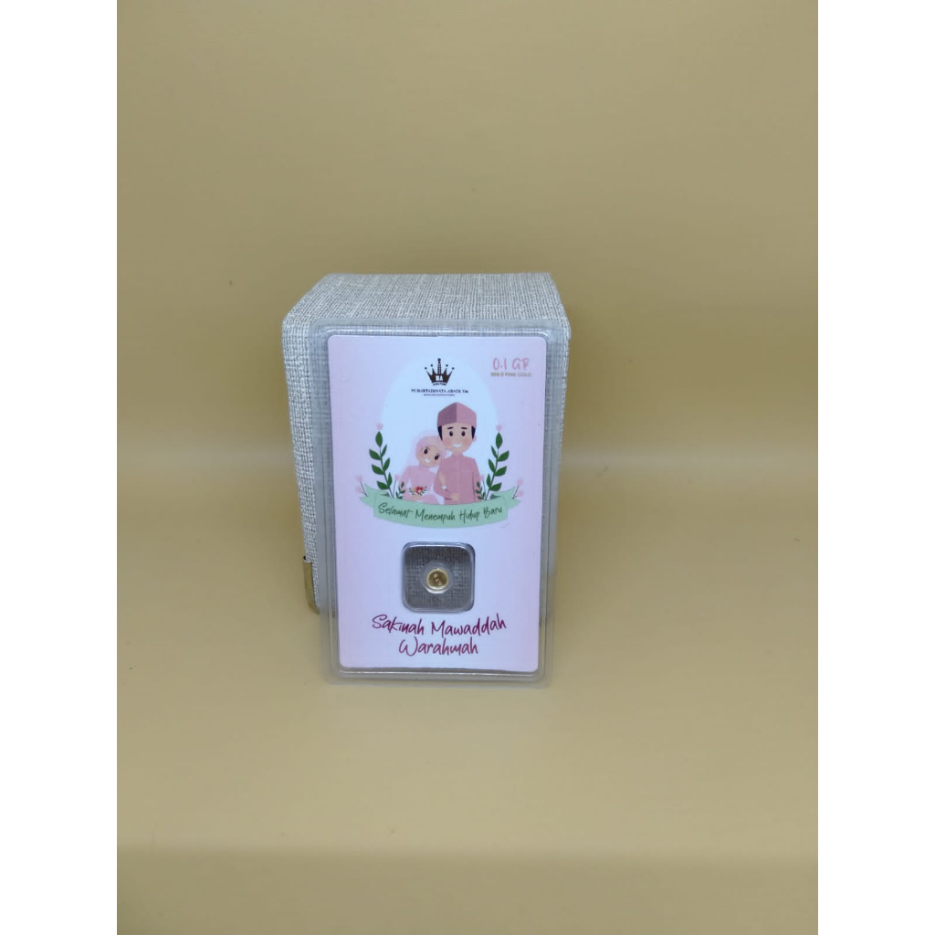 Logam Mulia HARTADINATA Samawa 0.1 Gr 24K Fine Gold 999.9