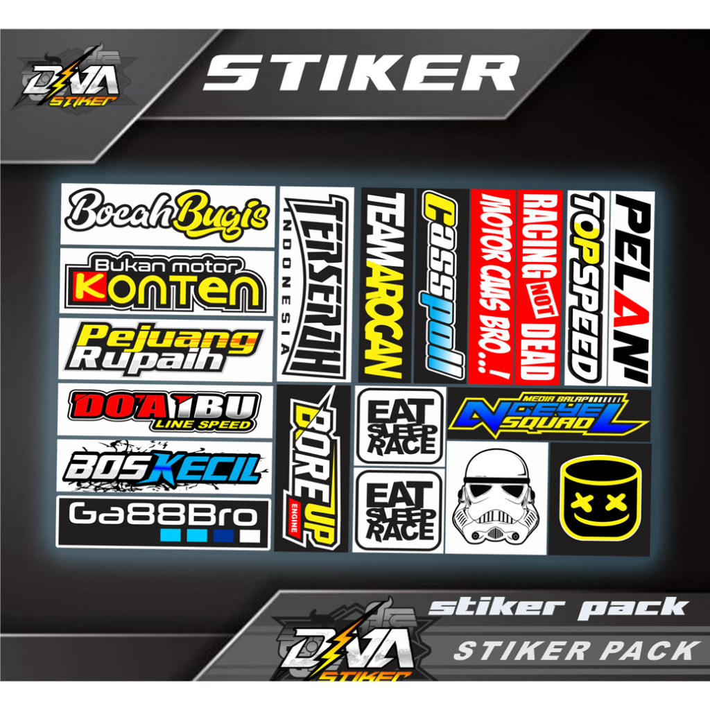 Stiker Pack Bocah Bugis Stiker Motor Keren Stiker Viral mASA Kini