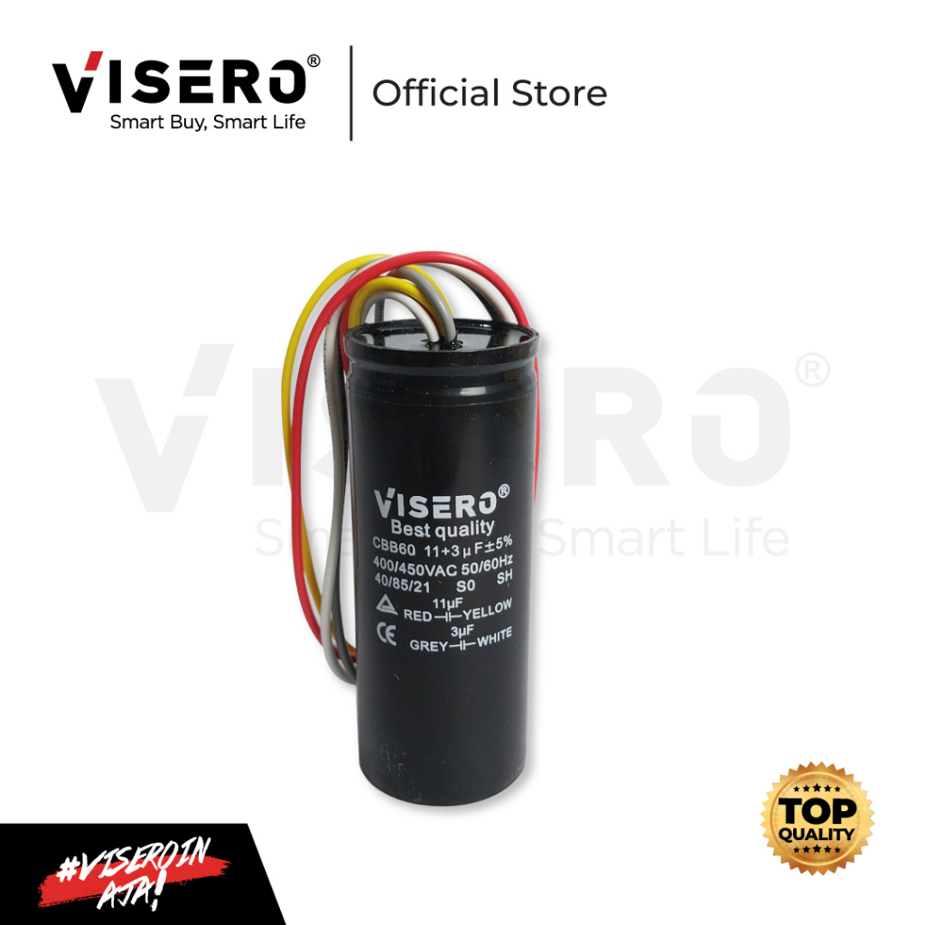 Capacitor/Kapasitor Mesin Cuci 450V3+11 Visero