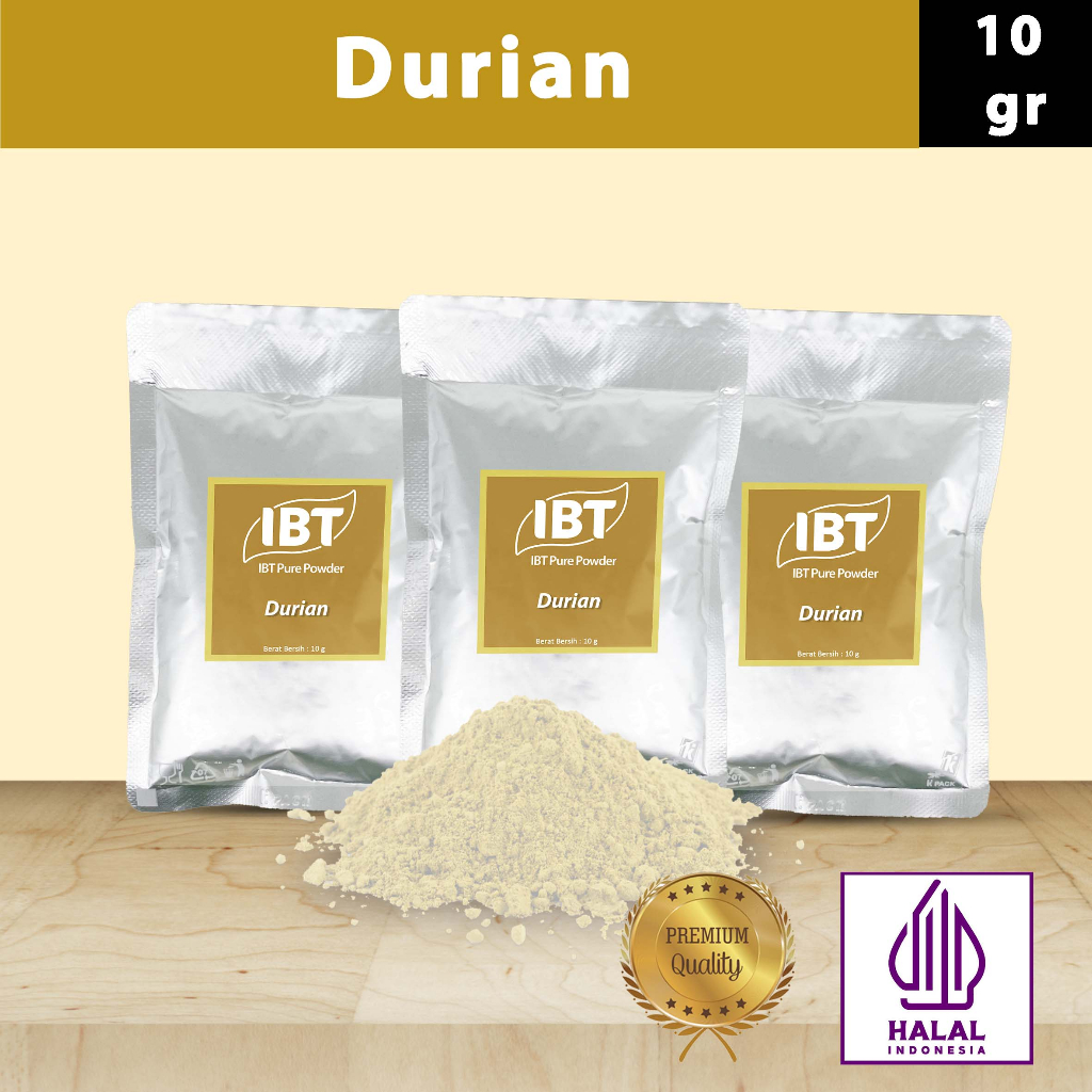 

Pure Durian Powder Impor Taiwan Bubuk Essence Murni Kualitas Bagus Sachet