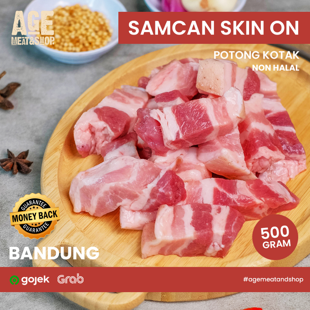 

SAMCAN SKIN ON POTONG KOTAK 500 GRAM