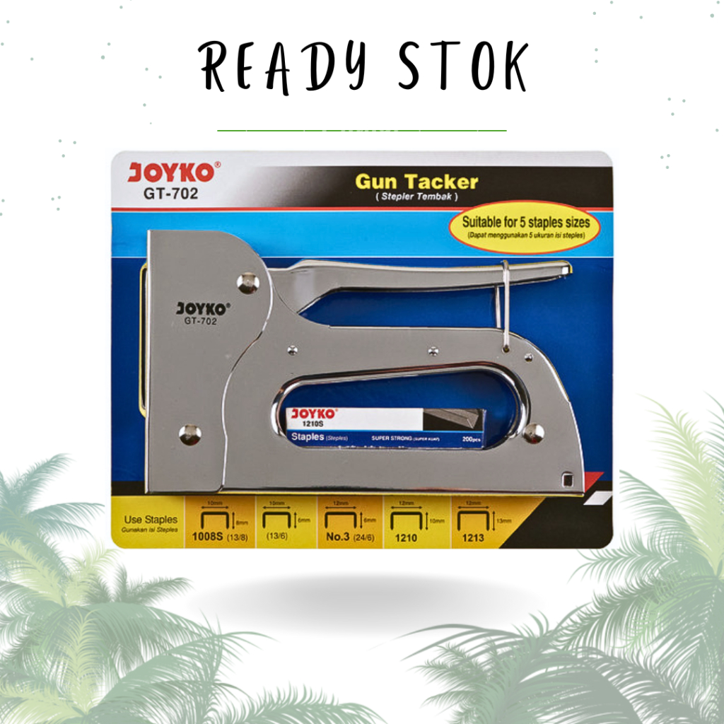 

STAPLES TEMBAK JOYKO/MESIN STABLES TEMBAK/GUN TACKER GT-702 JOYKO (PCS)