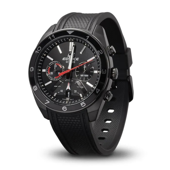 promo Casio EDIFICE EFV-590PB-1AVUDF - Jam Tangan Pria EFV590PB Karet Hitam