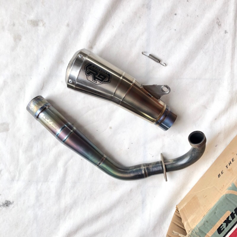 Knalpot R9 Racing Generation Type GP Titanium Yamaha XMAX 250 Second original 2nd
