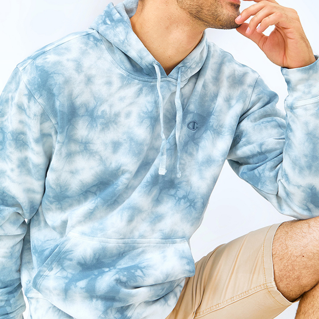 JOY SHADE Hoodie Saka by Champion - Cotton Fleece Tie Dye Unisex