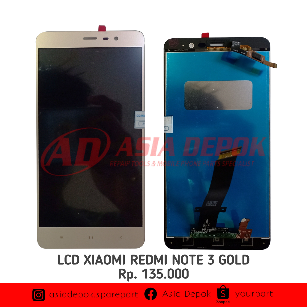 LCD MI REDMI NOTE 3 GOLD