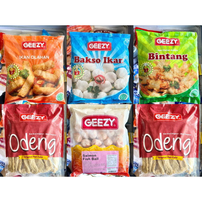 

GEEZY Foody Tenpura / Geezy odeng / Geezy bintang / Geezy bakso salmon / Geezy bakso ikan