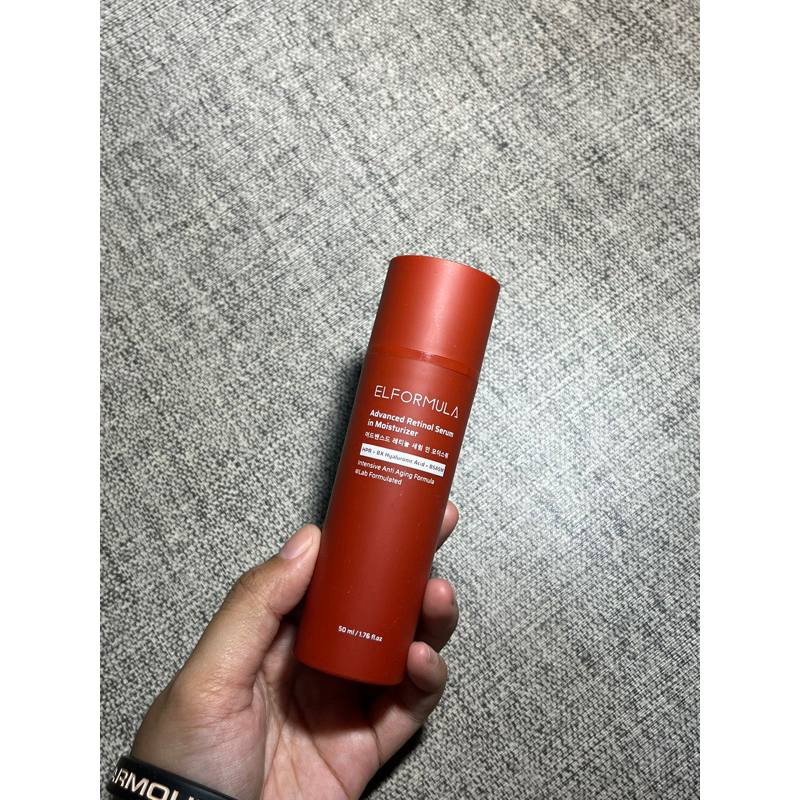 PRELOVED elformula retinol serum in moisturizer