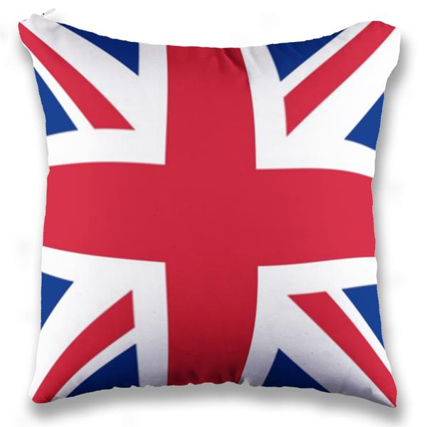GRANDSALE Bantal 60 cm Bantal Bendera Inggris Union Jack Bantal Sofa Bantal Mobil Bantal Print 60 x 